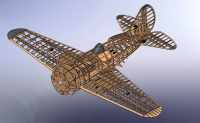 Polikarpov I 16 Rata 2480 mm Spw. - Holz-​Bausatz cnc lasercut